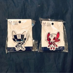 (New) Tokyo 2020 Official Licensed Mascot Clips Collectible Miraitowa & Someity